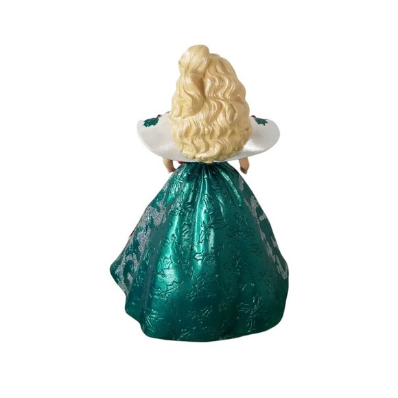 1996 Holiday Barbie Hallmark Stocking Hanger Christmas Green Glitter Vintage - Picture 6 of 10